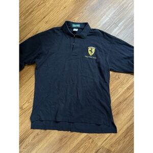 Ferrari The Collection Polo Shirt Size XL Black